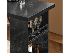 Móvel De Bar*Sobuy balcão, Balcão de cozinha, Balcão de cozinha alto FWT100-SCH Preto