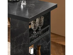 Móvel De Bar*Sobuy balcão, Balcão de cozinha, Balcão de cozinha alto FWT100-SCH Preto