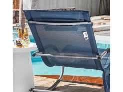 Discount Sobuy cadeira de balanço, cadeira de jardim, cadeira de jardim exterior OGS28-NB Azul escuro