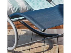 Discount Sobuy cadeira de balanço, cadeira de jardim, cadeira de jardim exterior OGS28-NB Azul escuro
