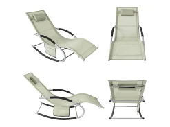 Sobuy cadeira de balanço, cadeira de jardim, cadeira de jardim exterior OGS28-MI^ Poltrona