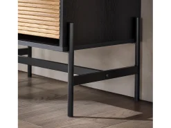 Sobuy Cómoda para hall de entrada com 1 gaveta e 2 abas para entrada, corredor e sala de estar 64x40x115 cm HFSR03-SCH^ Móvel De Arrumação|Sapateira
