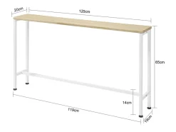 Consola*Sobuy Complexo de console, consola, Consola de entrada FSB19-Z Castanho