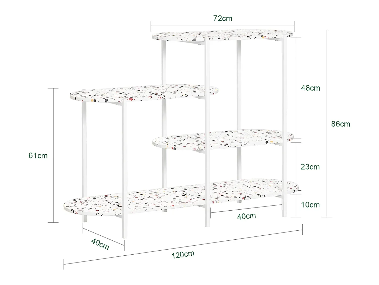 Sobuy Complexo de console, consola, Consola de entrada FSB89-W Branco