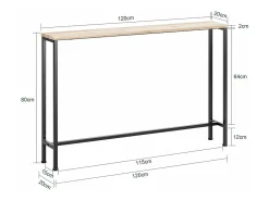 Consola*Sobuy Complexo de console, consola, Consola de entrada FSB19-XL-Z Natural claro