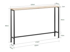 Consola*Sobuy Complexo de console, consola, Consola de entrada FSB19-XL-Z Natural claro