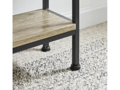 Consola*Sobuy Complexo de console, consola, Consola de entrada FSB49-PZ Natural escuro