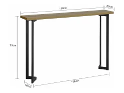 Sobuy Complexo de console, consola, Consola de entrada FSB50-PF^ Consola