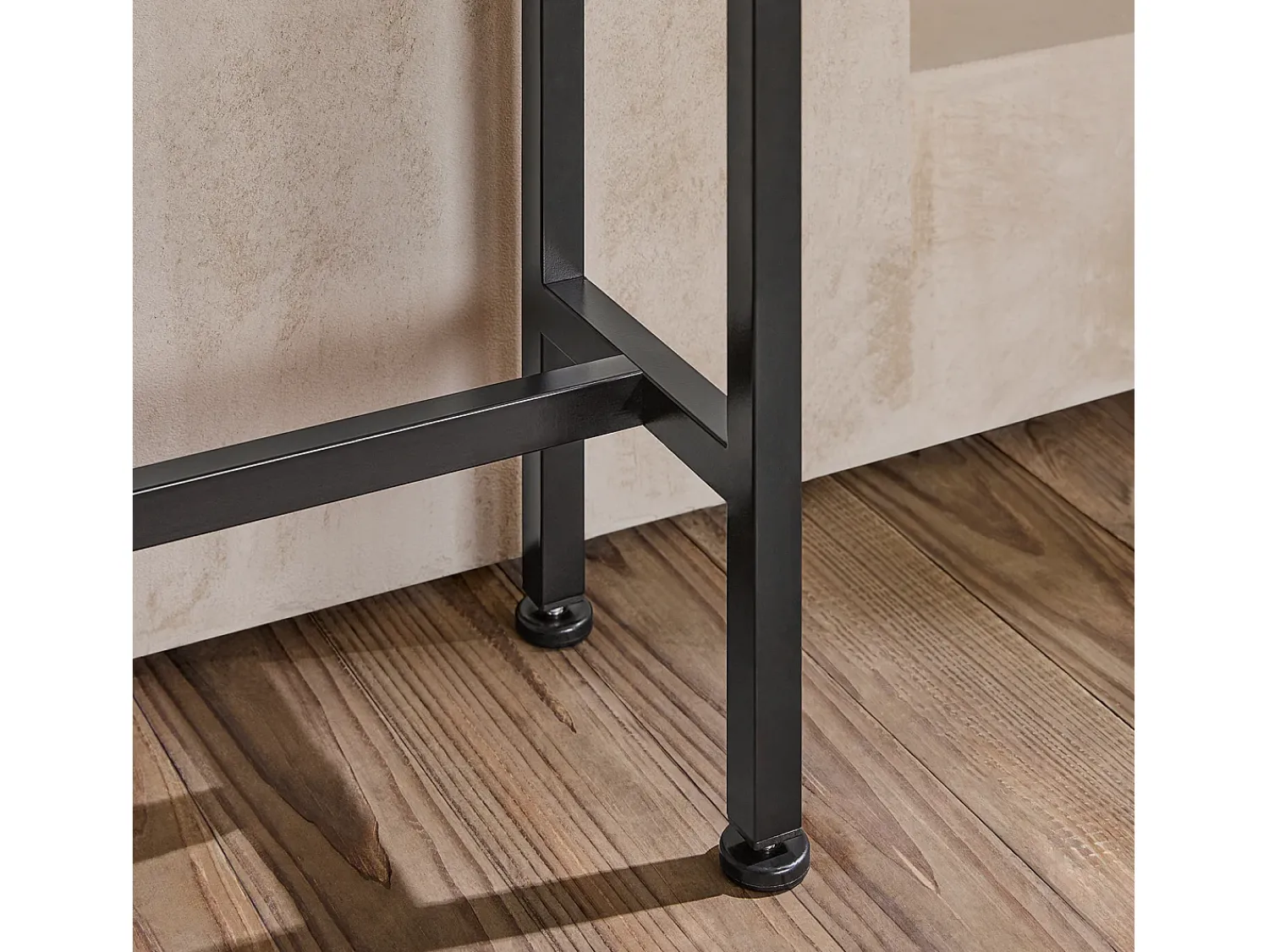 Consola*Sobuy Complexo de console, consola, Consola de entrada FSB19-XL-N Natural escuro