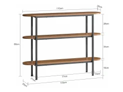 Consola*Sobuy Complexo de console, consola, Consola de entrada FSB67-WS Branco