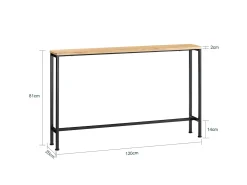 Consola*Sobuy Complexo de console, consola, Consola de entrada FSB19-L-E Castanho