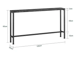 Clearance Sobuy Complexo de console, consola, Consola de entrada FSB19-SCH Preto