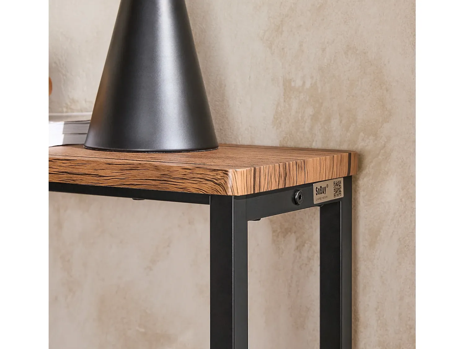 Consola|Sobuy Complexo de console, consola, Consola de entrada FSB19-N Natural claro