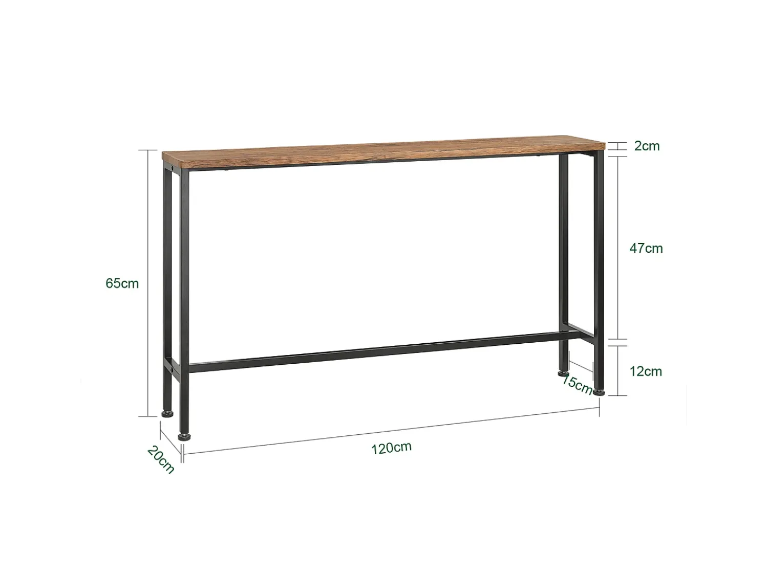 Consola|Sobuy Complexo de console, consola, Consola de entrada FSB19-N Natural claro