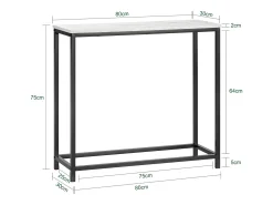 Consola*Sobuy Complexo de console, consola, Consola de entrada FSB29-SCH Preto