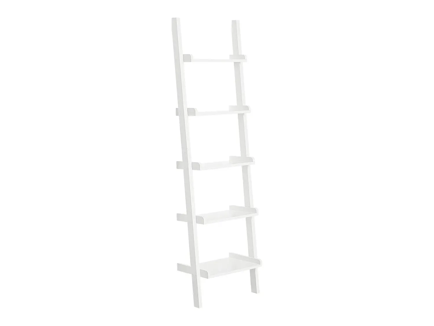 New Sobuy escada de madeira, escada decorativa, escritório FRG17-W Branco