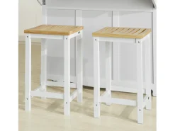 Banco*Sobuy , mesa, Cadeiras dobráveis para uso interno, cadeiras dobráveis, FST29-WNX2 Branco