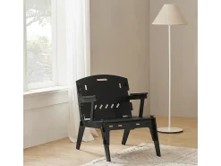 Poltrona|Sobuy , mesa, Cadeiras dobráveis para uso interno, cadeiras dobráveis, HFST02-SCH Preto