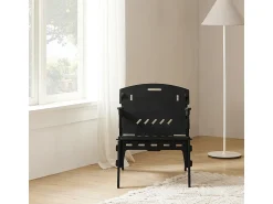 Poltrona|Sobuy , mesa, Cadeiras dobráveis para uso interno, cadeiras dobráveis, HFST02-SCH Preto