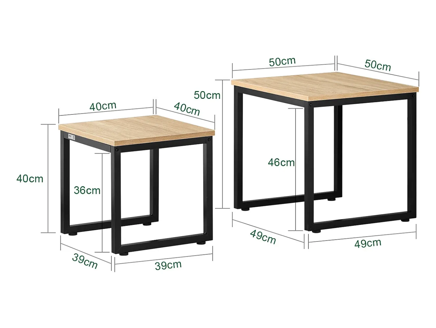 Sobuy mesa de cabeceira, mesa de café, mesa de café redonda FBT42-N^ Mesa De Centro