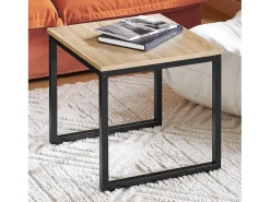 Sobuy mesa de cabeceira, mesa de café, mesa de café redonda FBT42-N^ Mesa De Centro