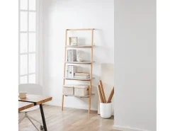 Biblioteca*Sobuy , prateleira de mesa, Prateleira de escrivaninha, prateleira de escritório, HSTR02-HG Cinzento