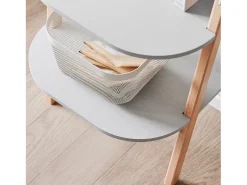 Sobuy , prateleira de mesa, Prateleira de escrivaninha, prateleira de escritório, HSTR02-K-HG Cinzento