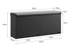 Móvel De Arrumação|Sapateira|Sobuy Sapateira Fino Madeira 8-10 Pares 158kg Carga Preta 100x26x46cm Preto
