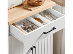 Móvel De Arrumação|Sobuy , sobremesas, sobremesa, rodinhas de cozinha, FKW119-WN Branco