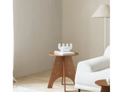 Mesa De Apoio*Sobuy , sofá mesa lateral, Prato com rodas, móvel de telefone, HFBT01-BR Castanho