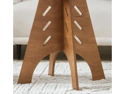 Mesa De Apoio*Sobuy , sofá mesa lateral, Prato com rodas, móvel de telefone, HFBT01-BR Castanho