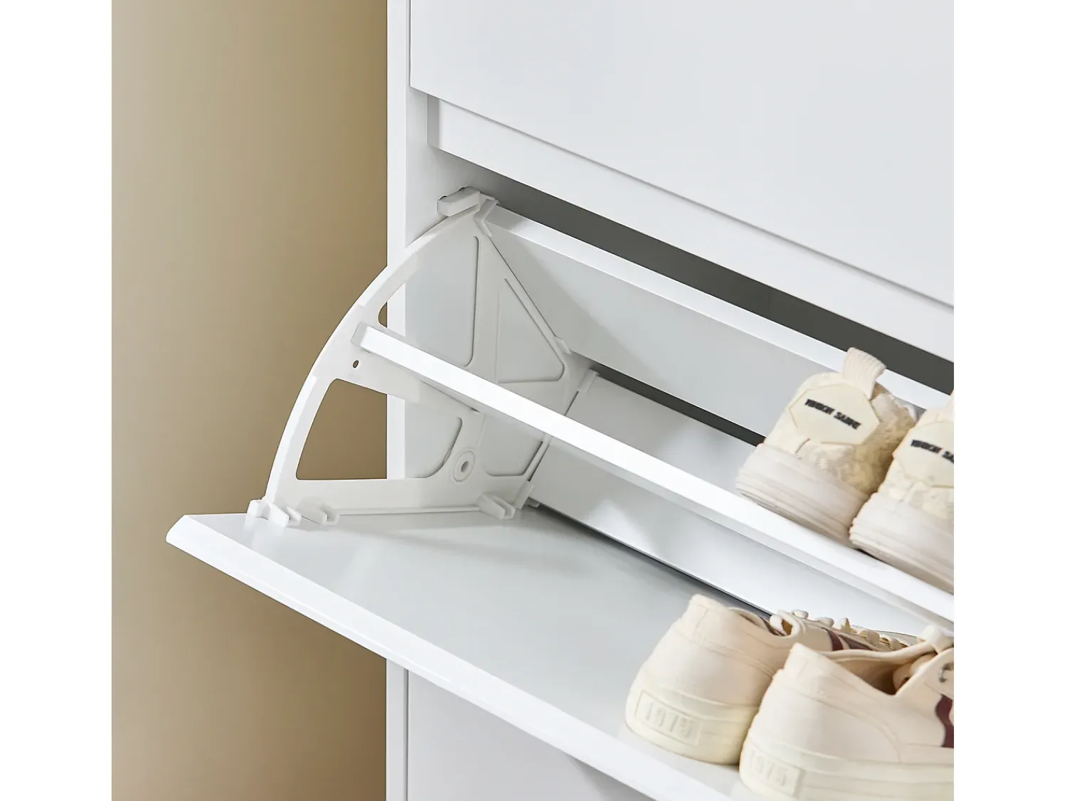 Móvel De Arrumação|Sapateira|Sobuy , suporte para sapatos de entrada, suporte para sapatos, prateleira de sapatos estreita, FSR189-WN Branco
