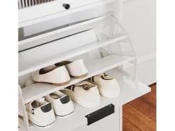 Sobuy , suporte para sapatos de entrada, suporte para sapatos, prateleira de sapatos estreita, FSB95-W^ Móvel De Arrumação|Sapateira