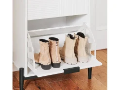 Sobuy , suporte para sapatos de entrada, suporte para sapatos, prateleira de sapatos estreita, FSB95-W^ Móvel De Arrumação|Sapateira