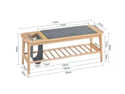 Móvel De Arrumação|Sapateira|Sobuy , Suporte para sapatos de entrada, suporte para sapatos, Prateleira de sapatos de entrada, HFSR02-N Natural claro