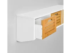 Cabide De Pé|Sobuy , suportes de parede, cabides de parede, Cabide de parede para casacos, FHK19-WN Branco