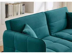 ModernLuxe Sofá 2 em 1 ajustável - 2 lugares - Veludo -^ Sofá