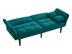 ModernLuxe Sofá 2 em 1 ajustável - 2 lugares - Veludo -^ Sofá
