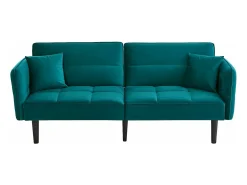 ModernLuxe Sofá 2 em 1 ajustável - 2 lugares - Veludo -^ Sofá