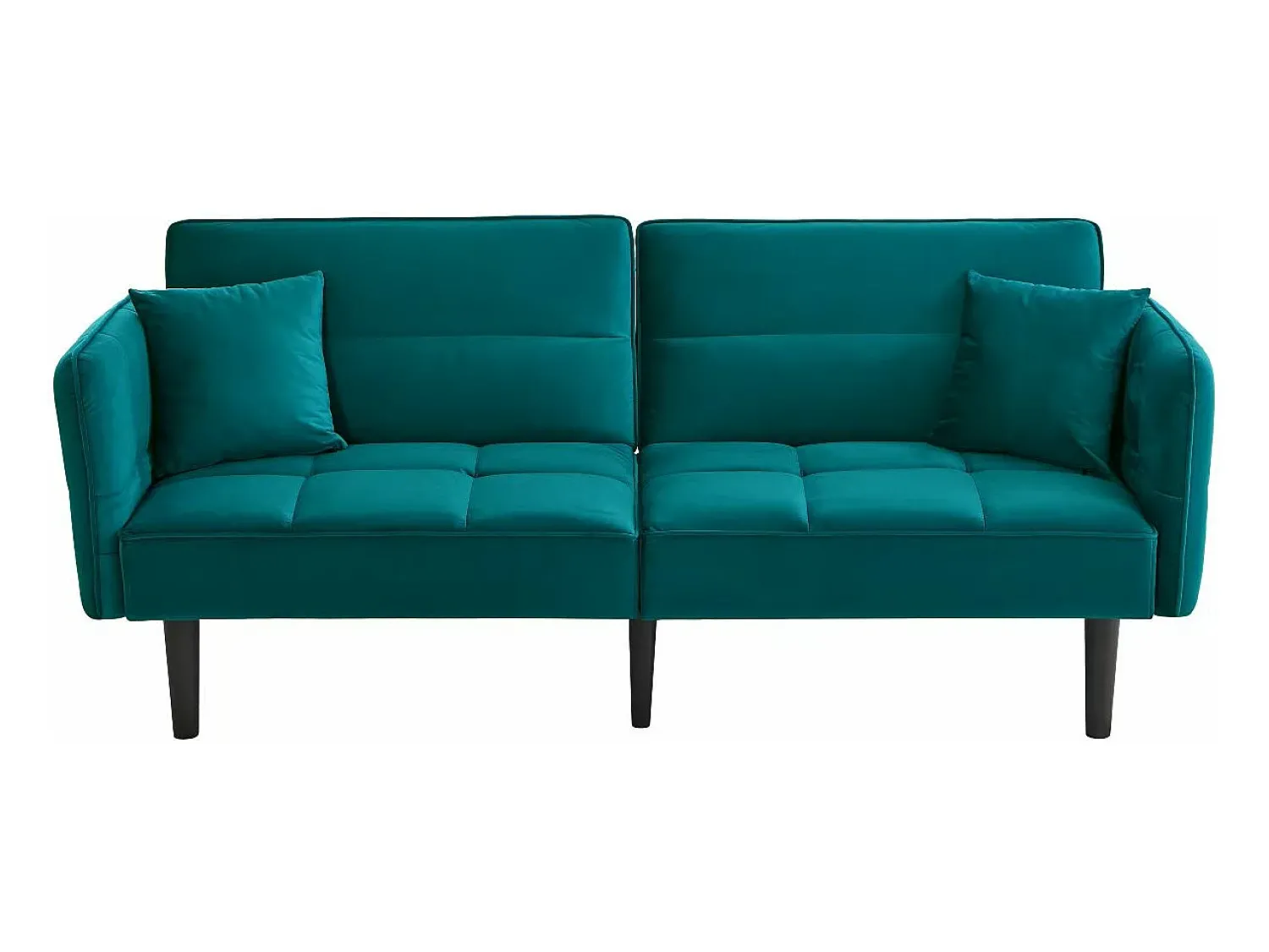 ModernLuxe Sofá 2 em 1 ajustável - 2 lugares - Veludo -^ Sofá