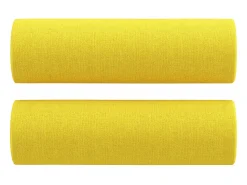 Online Sofá 2 lug. + almofadas decorativas 120 cm tecido -claro PT355277 Amarelo