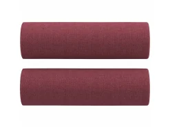 Online Sofá 2 lug. + almofadas decorativas 120cm tecido tinto PT536951 Vermelho