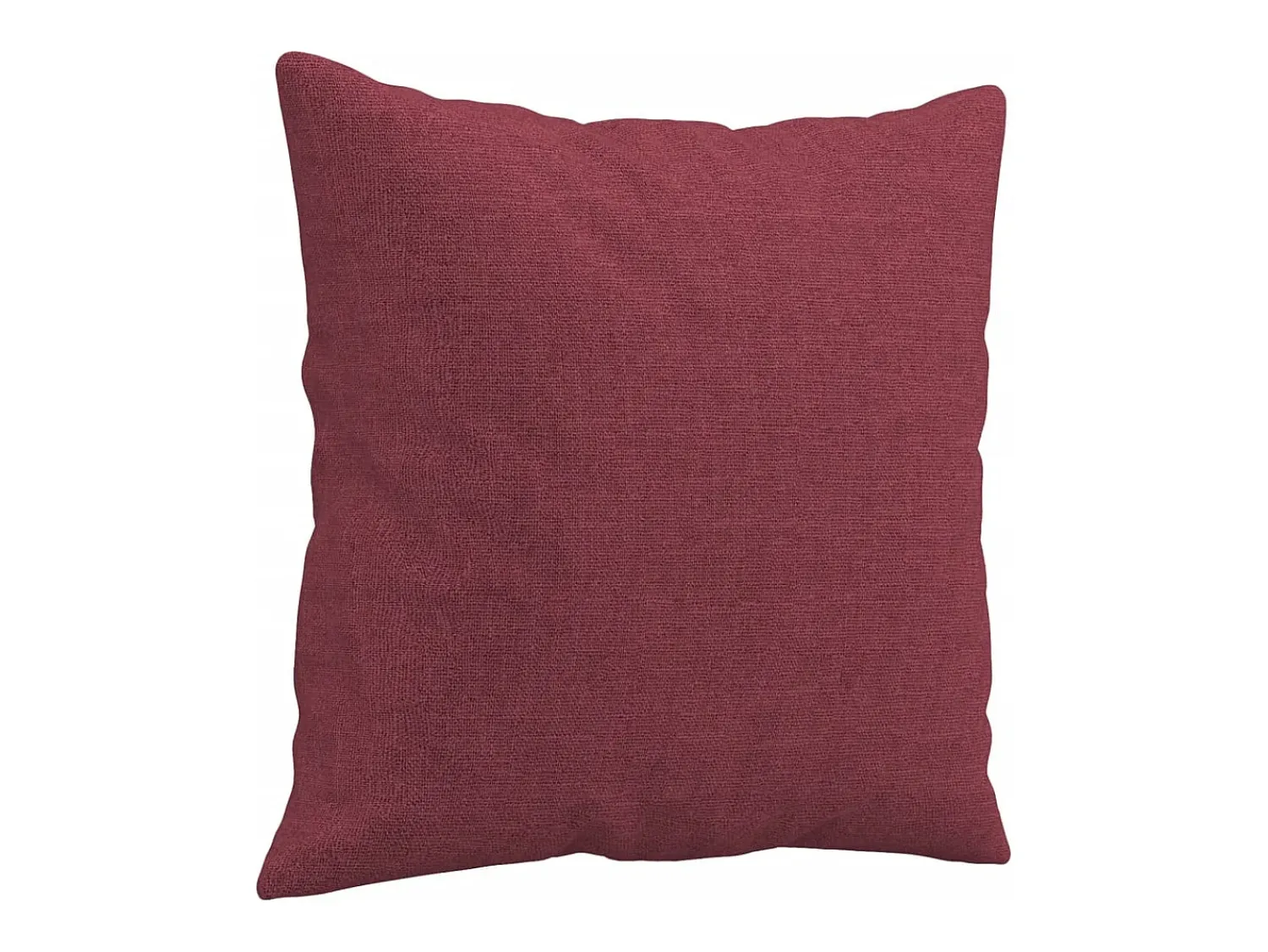 Sofá*vidaxl Sofá 3 lug. + almofadas decorativas 180cm tecido tinto Vermelho