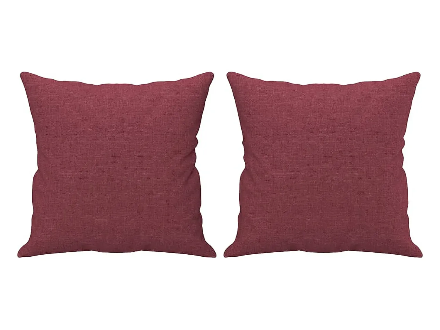 Sofá*vidaxl Sofá 3 lug. + almofadas decorativas 180cm tecido tinto Vermelho