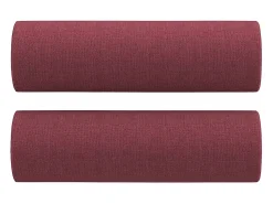 Sofá 2 lug. + almofadas decorativas 140cm tecido tinto PT763954^ Sofá