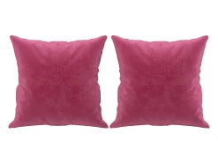 Sofá* Sofá 2 lug. + almofadas decorativas 140cm veludo tinto PT775598 Vermelho