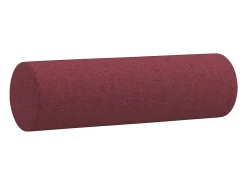 Discount vidaxl Sofá 2 lug. + almofadas decorativas 140cm tecido tinto Vermelho