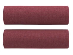 Sofá* Sofá 3 lug. + almofadas decorativas 180cm tecido tinto PT352114 Vermelho