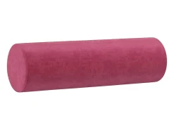 vidaxl Sofá 3 lug. + almofadas decorativas 180cm veludo tinto^ Sofá