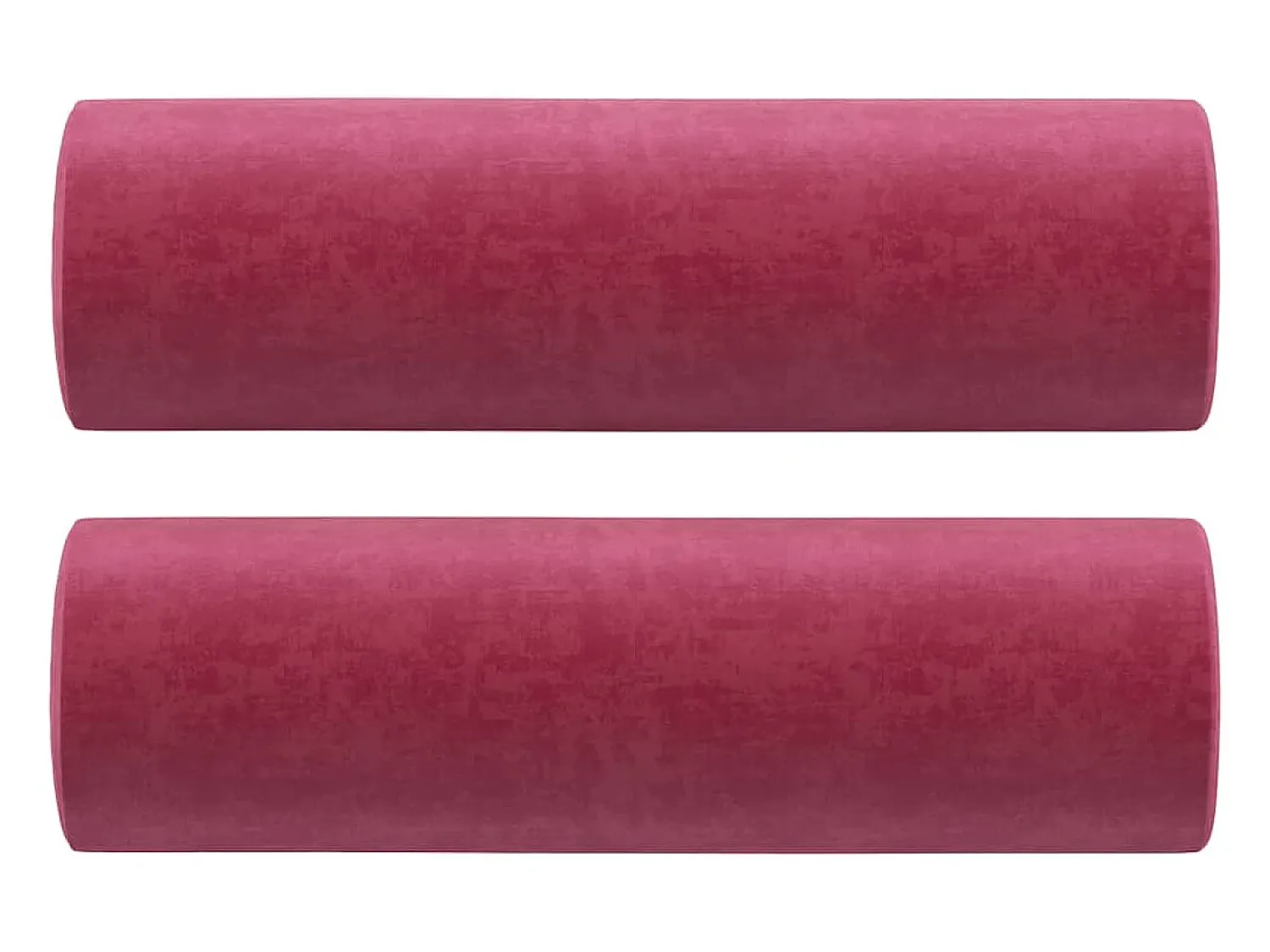 vidaxl Sofá 3 lug. + almofadas decorativas 180cm veludo tinto^ Sofá